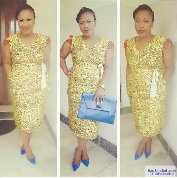 See What Uche Jombo Looks Like In A Print Dress (Photos)